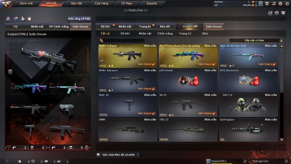 shop acc cf uy tin gia re